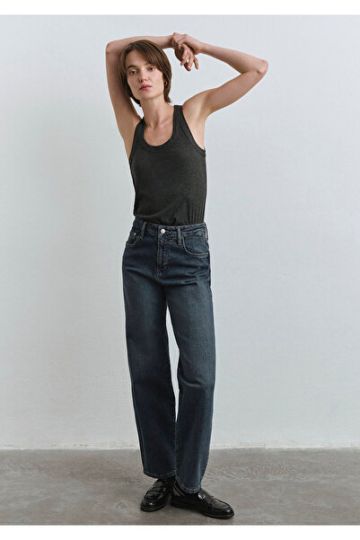 Mavi Leila Premium Blue Gölgeli Derin Jean Pantolon 1010600-89936