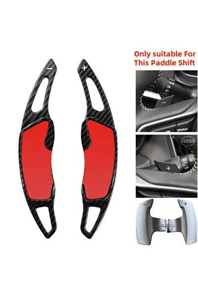 Choice1 Carbon Fiber Black Carbon Fiber Print Shift Paddles Steering Wheel Sh...