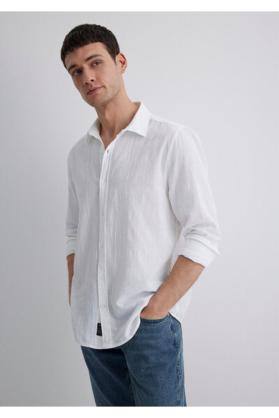 Mavi Beyaz Gömlek Slim Fit / Dar Kesim 0211548-70057