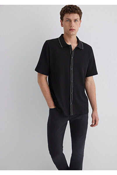 Mavi Siyah Gömlek Regular Fit / Normal Kesim 0211621-900