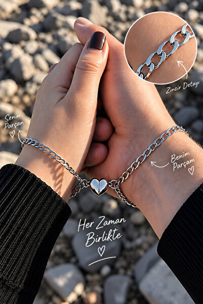 KİRAZ ÇİÇEĞİ JEWELRY VİP PASLANMAZ ÇELİK MIKNATISLI ÇİFT&DOSTLUK BİLEKLİĞİ