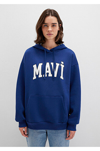 Mavi Logo Baskılı Sweatshirt Oversize/Geniş Kesim 1600361-70722