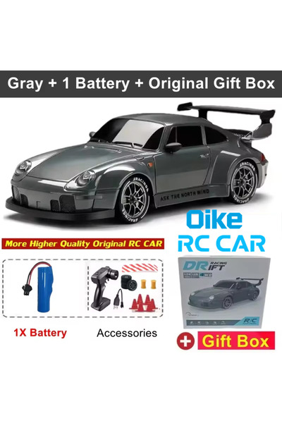 Choice Gray 1B Gift Box Oike 4WD Remote Control Drift Car 1:24 Mini Remote Co...