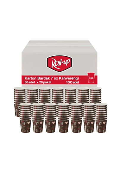 Roll-Up 7oz Karton Bardak 50 Adet x 20 Paket - Koli