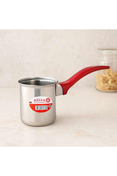 SS HOME CONCEPT Steel Coffee Pot No.5 with Red Handle