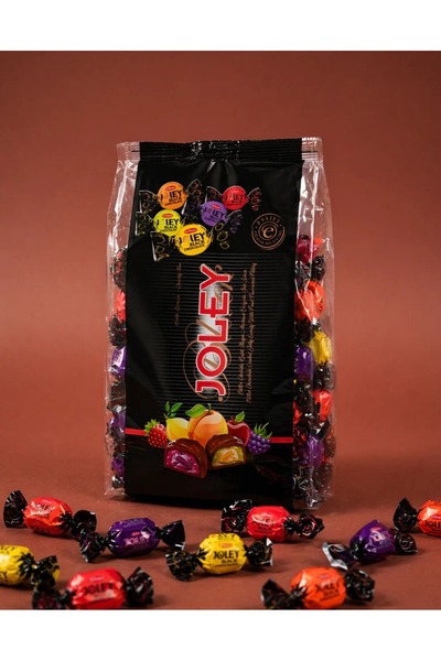 Evliya Şekerleme Joley Black 1 Kg Quadro Poşet