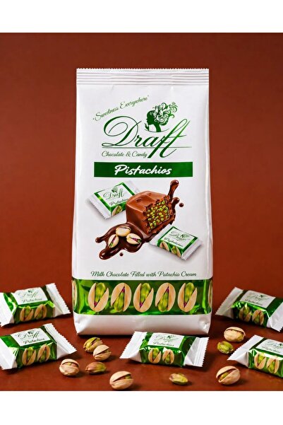 Evliya Şekerleme Draft Pistachios Antep Fistikli Dolgulu Sütlü Çikolata 120gr