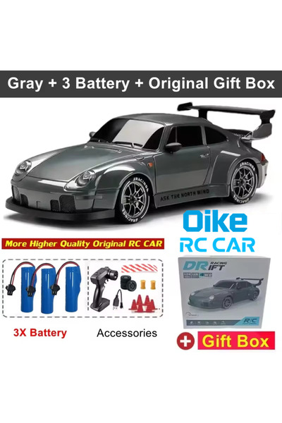 Choice Gray 3B Gift Box Oike 4WD Remote Control Drift Car 1:24 Mini Remote Co...