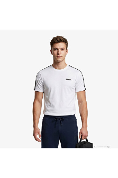 EA7 Erkek Beyaz T-Shirt