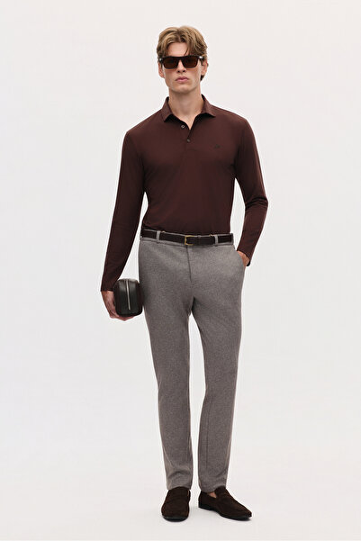 Justboga 𝗚𝗟𝗔𝗦𝗚𝗢𝗪 Doku Desenli Comfortable Esnek İpli İnterlock Örme Sl...