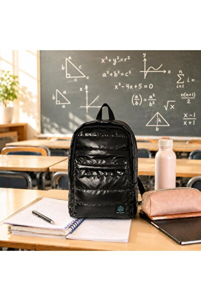 Biggdesign Moods Up Relaxed Quilted Backpack Black, Lightweight Waterproof Sc...