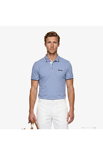 BOSS Paddy Pro Erkek Mavi Polo