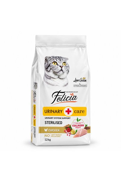 Felicia Urinary-Care Low Grain Hrană uscată completă pentru pisici sterilizat...