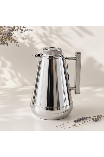 OEMS Simple Design Conical Silver Serving Thermos