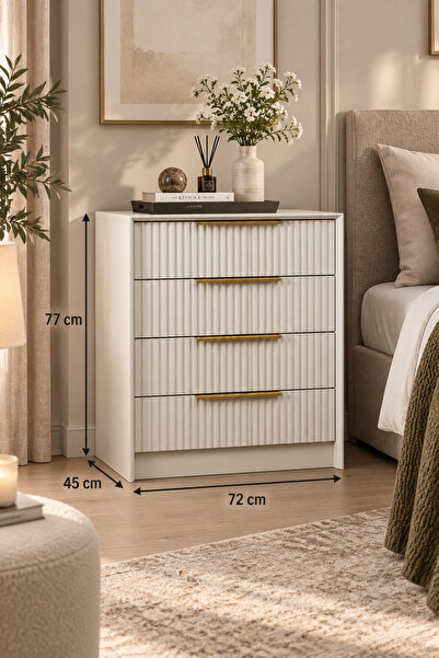 Minar Kale Luxe Soft 4ç Mbrn Şifonyer-kumtaşı