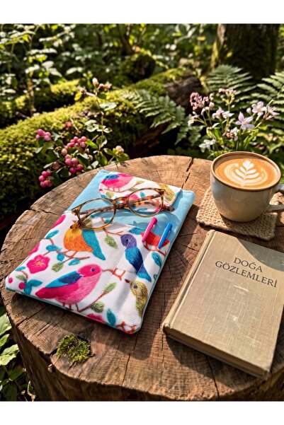 Tadsy Colorful Bird Flower Patterned Book Cover Stylish and Book Protective C...