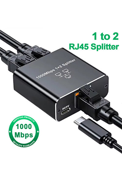 Choice 1 إلى 2 1 إلى 2 1000M Rj45 Splitter Gigabit Ethernet Adapter Internet ...