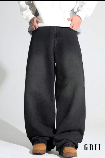 GRİİ WEAR Smoked Washed Baggy Jeans