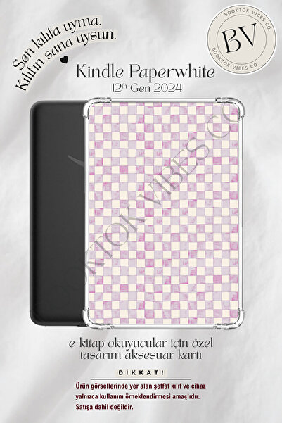 BookTok Vibes Co. Pembe (Soft Pink) Suluboya Pötikare Temalı Insert - Kindle ...