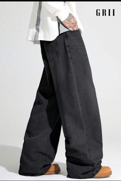 GRİİ WEAR Smoked Washed Baggy Jeans