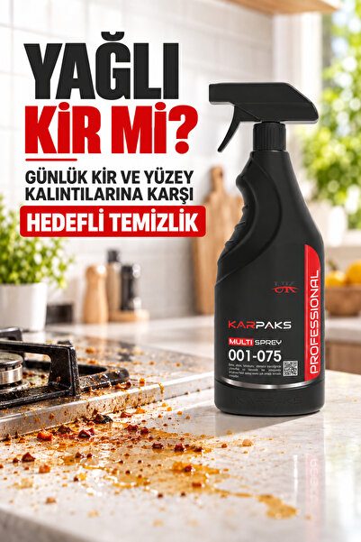 Multi Sprey Leke Çıkarıcı 750 ml Halı Koltuk Kumaş ve Yüzey Temizleyici Yağ Çözücü