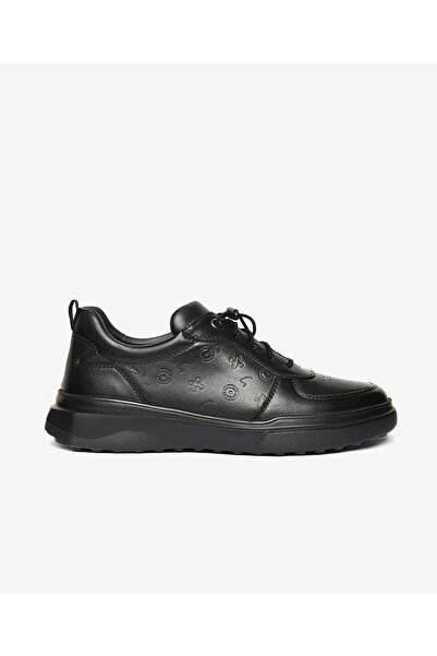 Greyder Erkek Siyah Hakiki Deri Sneaker Ayakkabı 4K1UA17740
