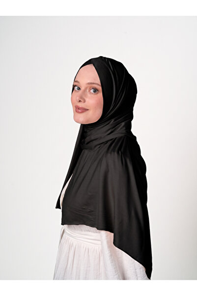 ec ecardin Çapraz Model Likralı Tesettür Şal - Siyah - ( ST280 ) , ( ID 29280...