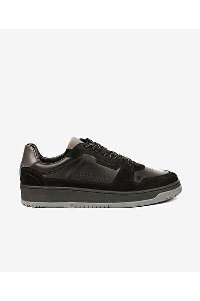 Greyder Erkek Siyah Hakiki Deri Sneaker Ayakkabı 4K1SA17522