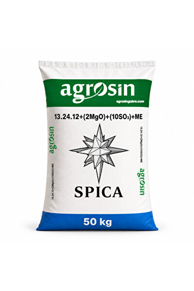 Agrosin Spica 13.24.12+(2MgO)+(10SO3)+ME Granül NPK Taban Gübresi 50 kg