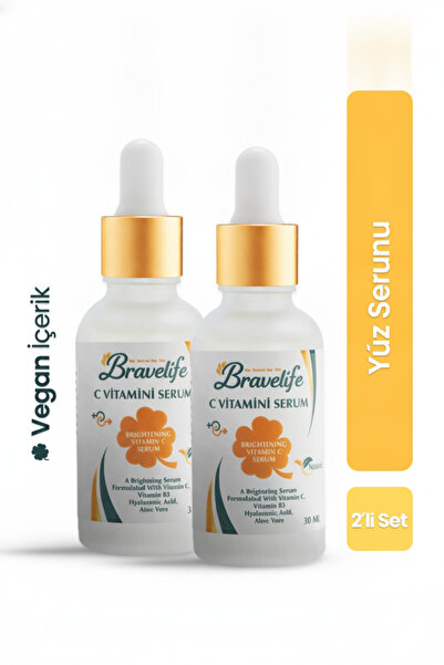 Aloe Vera ve C Vitaminli Cilt Bakım Serumu 30 ml 2'li Set
