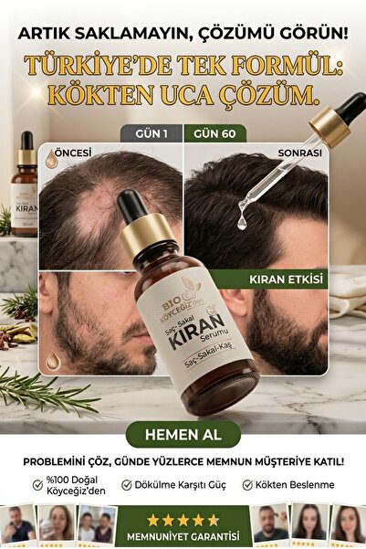 BİO KÖYCEĞİZDEN SOFRANIZA Saçkıran, SakalKıran, Kaş, Alopecia areata Serum 50...