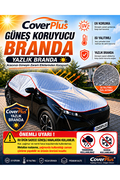 CoverPlus Oto Yarım Araba Brandası Güneş koruyucu | Uv Koruma | Isı Yalıtım |...