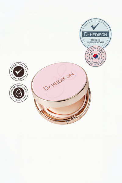 Dr. HEDISON Miracle Cushion Parlak Bitişli Fondöten 15 g + 15 g Yedek – Mirac...