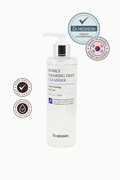Dr. HEDISON Oksijen Baloncuklu Derinlemesine Yüz Temizleyici 250 ml – Bubbly ...