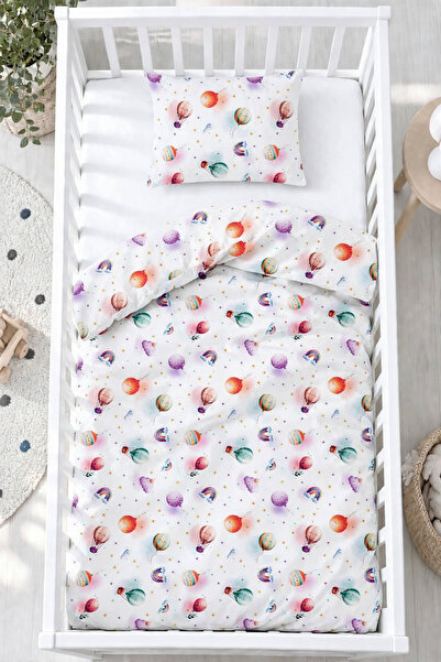 evdehome Felice 100% Cotton 3D Digital Printed Flying Balloon Patterned Baby ...
