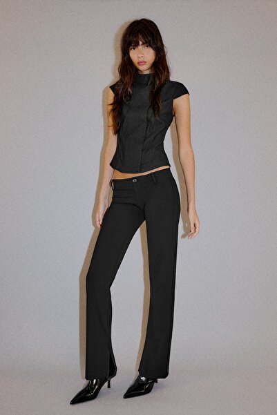 Bershka Slim fit düşük bel pantolon