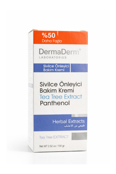 DermaDerm Bitkisel Sivilce Kremi 24 Saatte Hızlı Etki 100 Gr Ata_sgn-2520