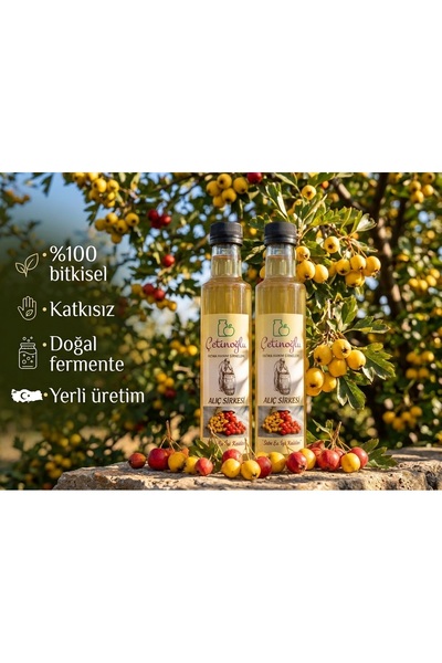ÇETİNOĞLU FATMA HANIM Alıç Sirkesi 250 ml(2 Adet)