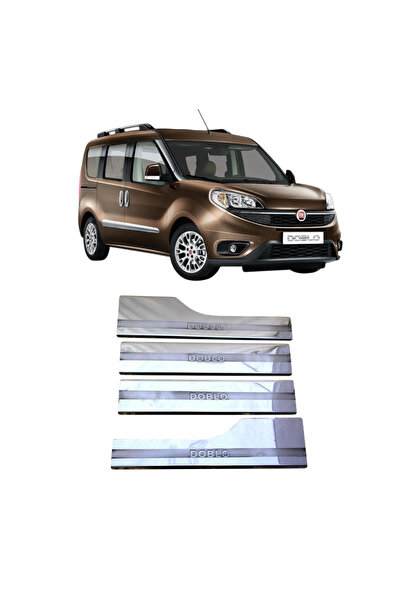 Fiat Doblo Krom İç Kapı Eşiği Takımı 2010-2022 Arası Paslanmaz Çelik