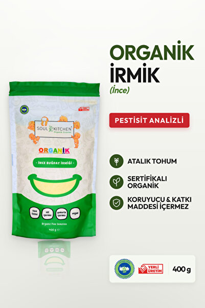 Soul Kitchen Organik Ürünler Organik İrmik Bebek Beslenmesine Uygun Katkısız ...