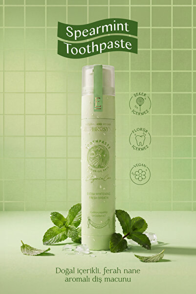 EUPHROSYN Nane Aromalı Florürsüz Hidroksiapatitli Vegan Diş Macunu 50 ml