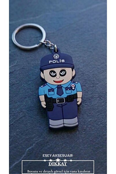 Esey Dizayn Erkek Polis Anahtarlık