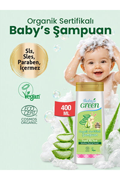 Baby's Green Newborn Organic Baby Hair and Body Moisturizing Shampoo