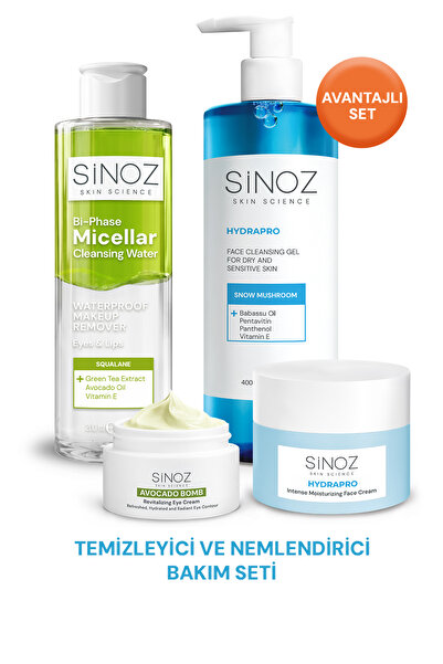 SİNOZ Temizleyici ve Nemlendirici Bakım Seti