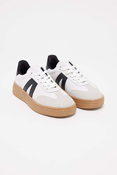 PAULMARK Kadın Kalın Tabanlı Günlük Sneaker Spor Ayakkabı