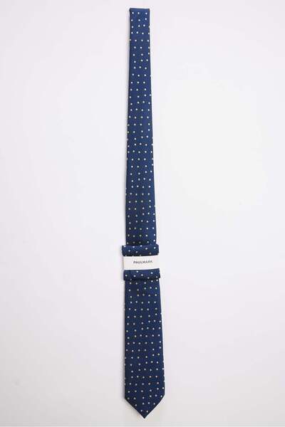 PAULMARK Men's Polka Dot Patterned Tie