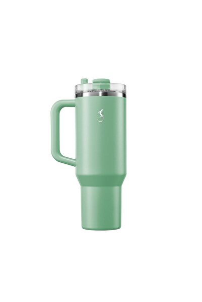 Lurch - “Big Cup” 1.2 L Adaçayı Yeşil, Paslanmaz Çelik Termos - Uzatılabilir ...
