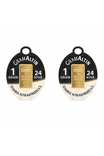 İar AgaKulche 1 gr 2 Adet 995 24 Ayar Külçe Altın
