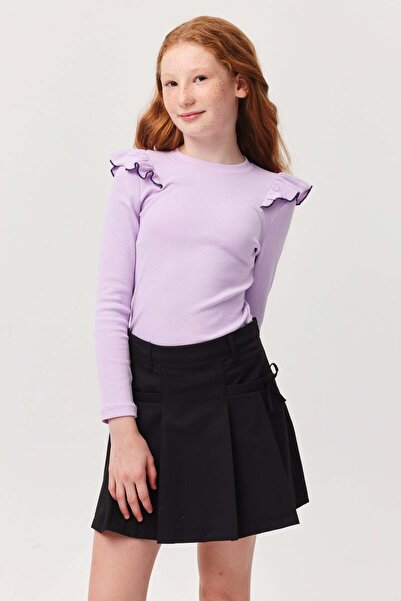 PAULMARK Girl's Shoulder Detailed Blouse