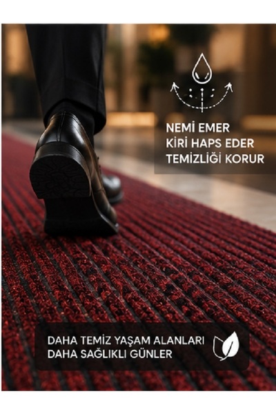 Herbert Weber Matte İç Mekân Kapı Paspası – Kaymaz Tabanlı, Kir ve Nem Tutucu...